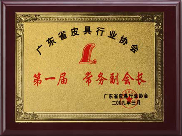 睿豪榮譽(yù)：廣東省皮具行業(yè)協(xié)會(huì)常務(wù)副會(huì)長(zhǎng)